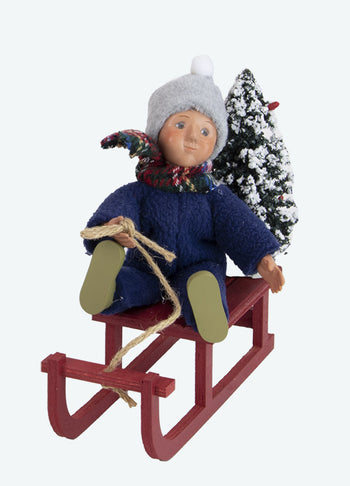 Byers Choice Toddler with Sled